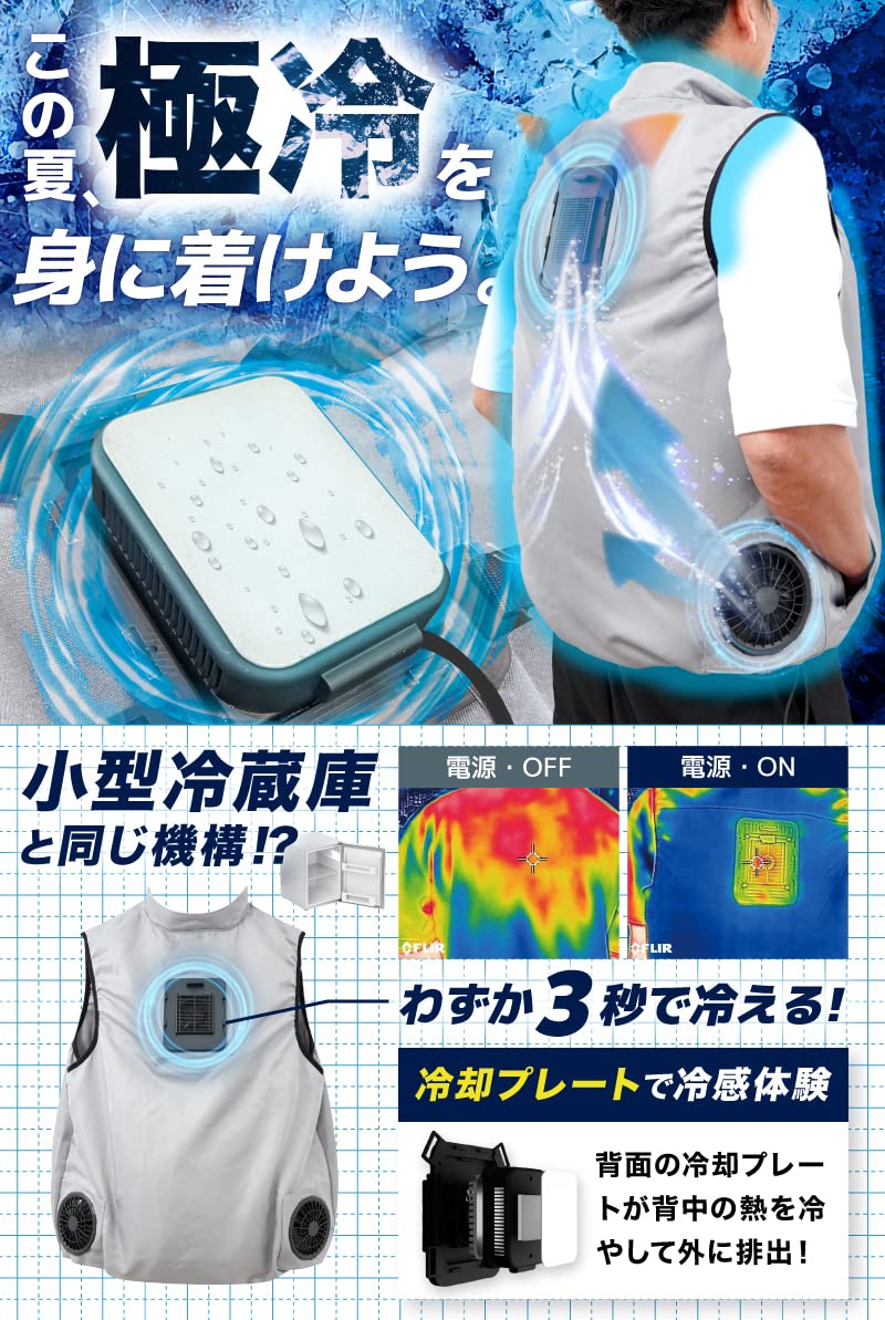 산코 THANKO 냉장복2 TKCV23SGY 펠티어 쿨링 조끼 이미지 2