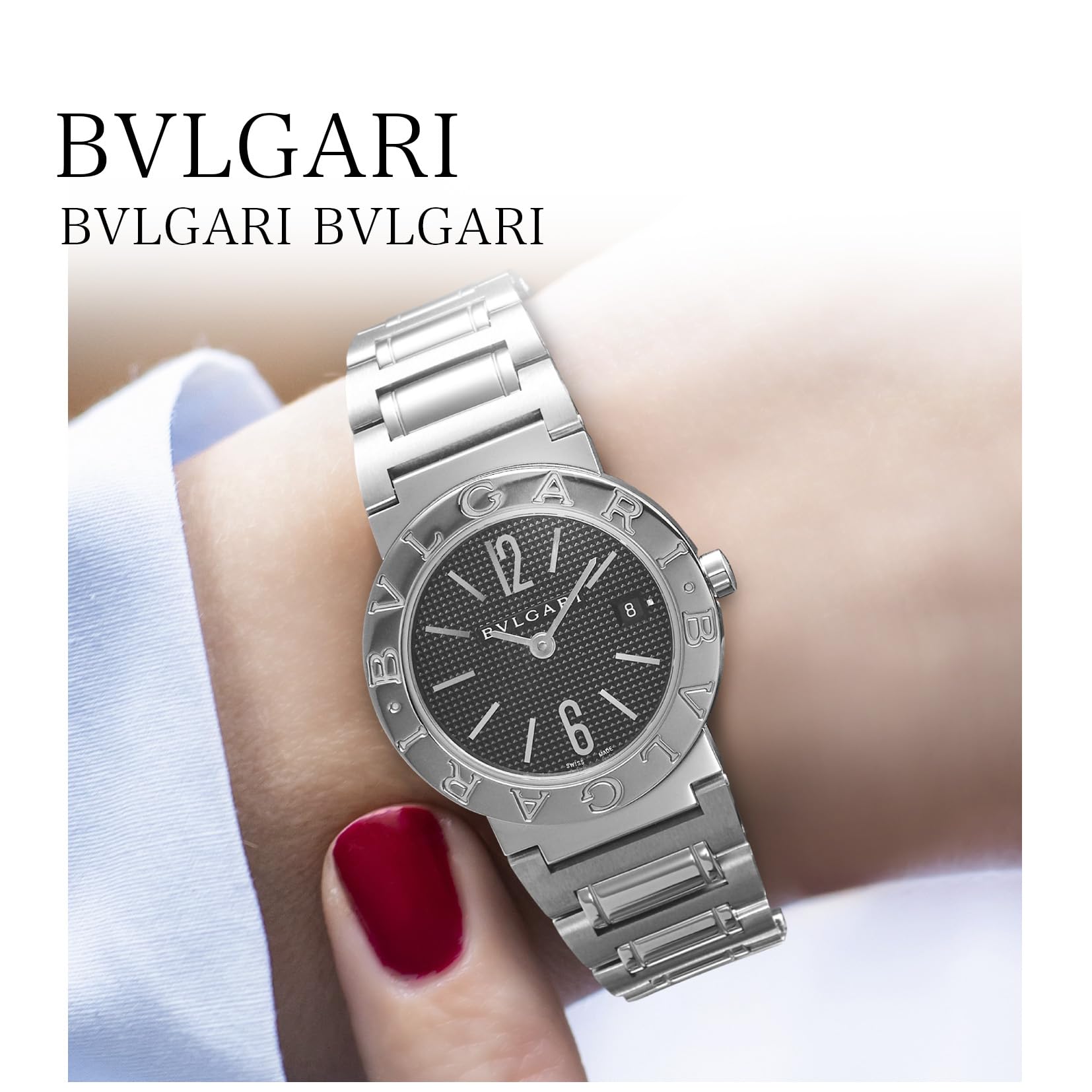 불가리 불가리불가리 블랙 BB26BSSD 26mm 여성용 손목시계 쿼츠 이미지 2