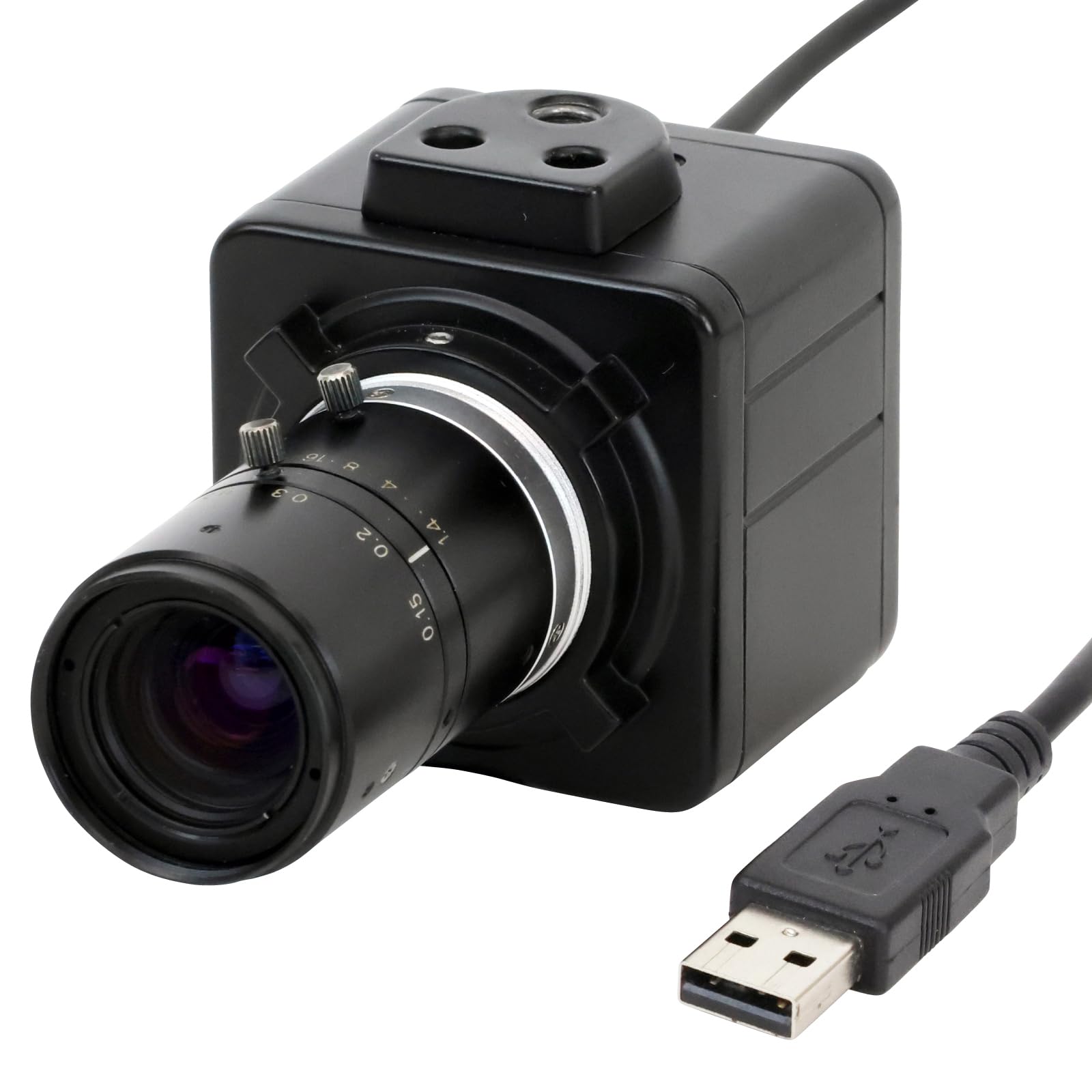 호잔 USB 연결 300만 화소 초점거리 12mm 작동거리 100mm-∞ 카메라 렌즈 전용
