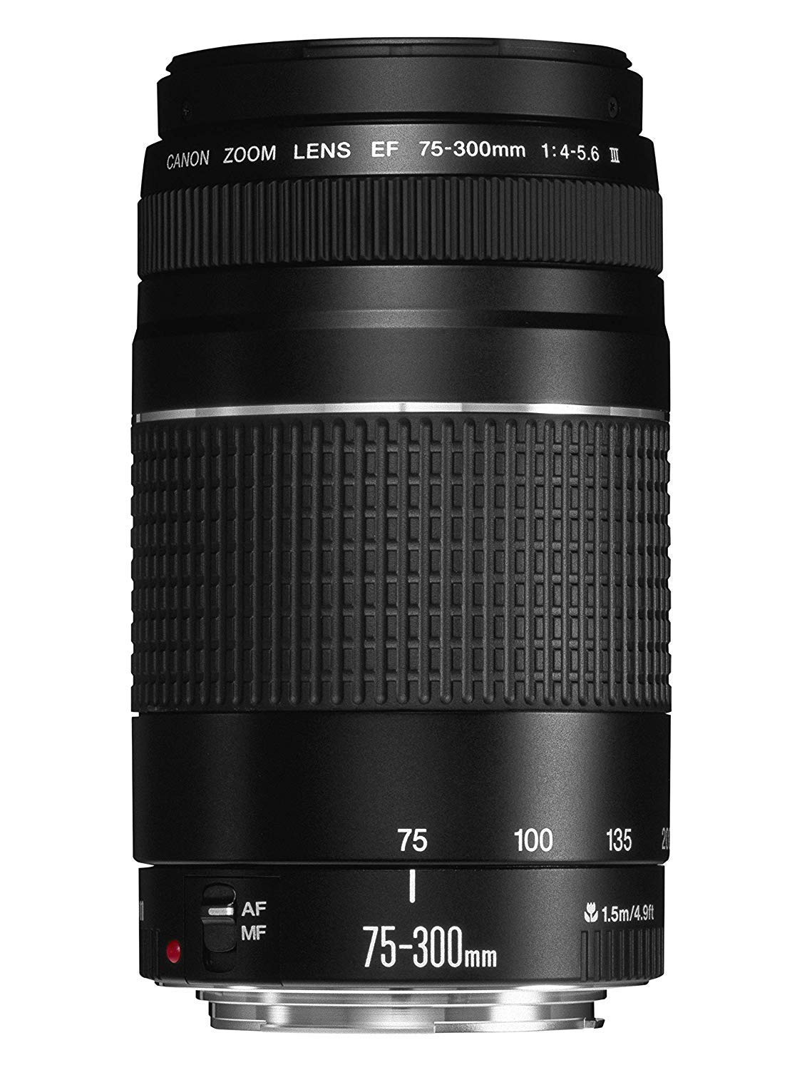 캐논 EF 75-300mm F4-5.6 III 망원 줌 렌즈 블랙 USM 제외