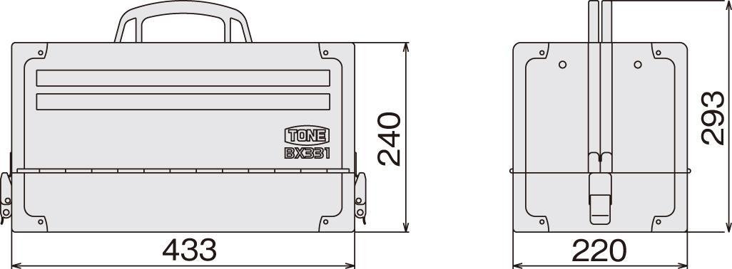 토네 TSA4331BK 블랙 12.7mm 56점 공구세트 이미지 3