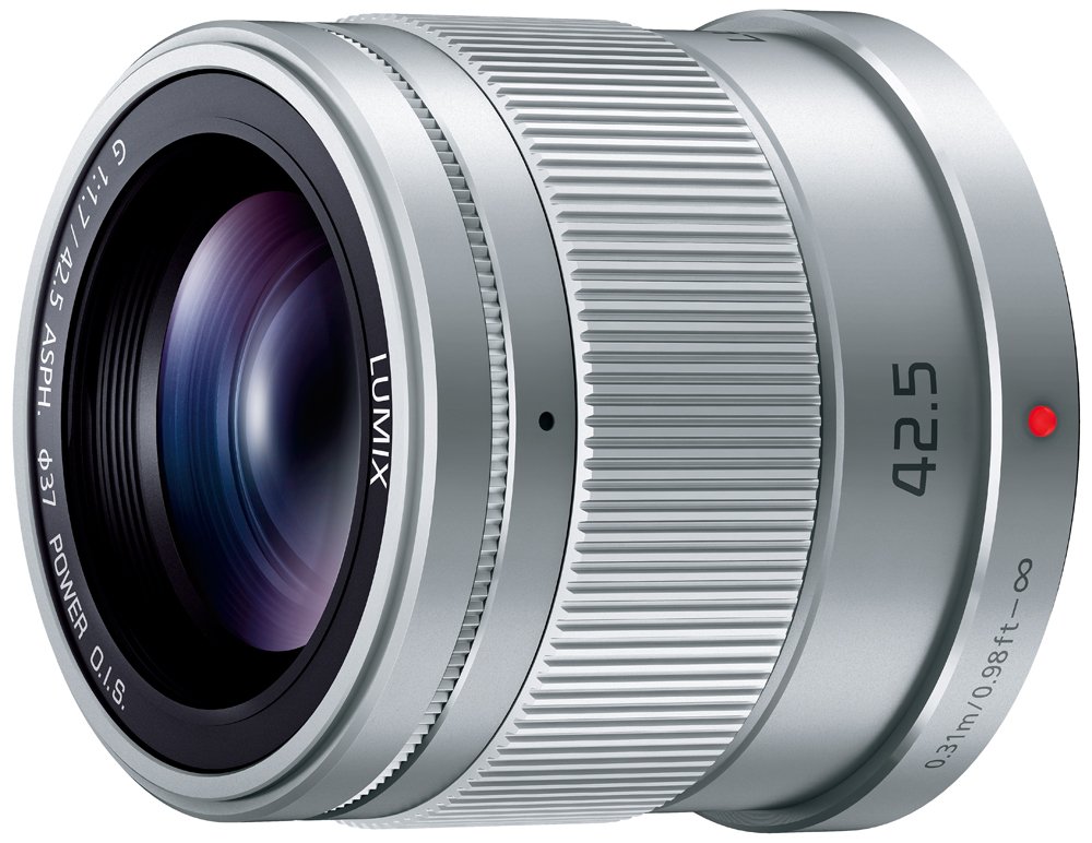 [중고] 파나소닉 루믹스 G H-HS043-S 42.5mm F1.7 실버 단초점 렌즈