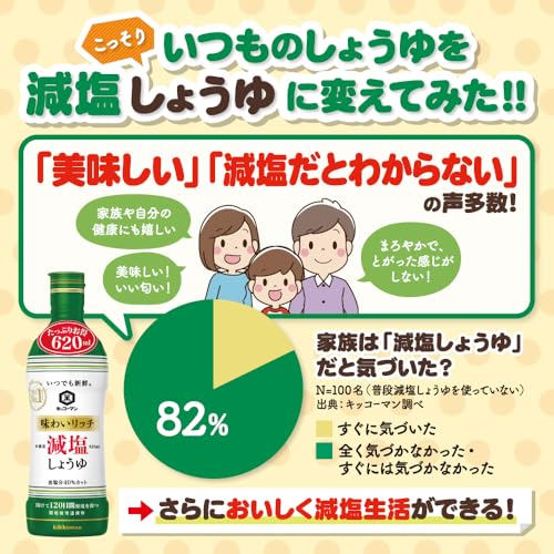 기꼬만 언제나신선 저염 간장 620ml 3개입 맛이 풍부한 이미지 5