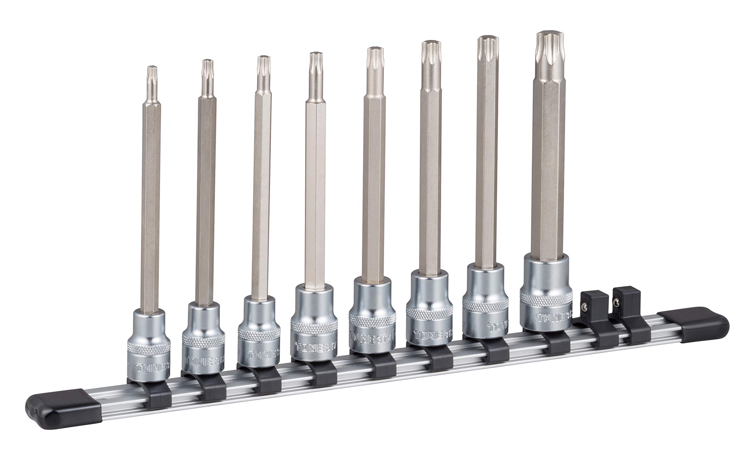 토네 HTX308L 9.5mm 롱 별렌치 소켓 세트 8종 홀더포함
