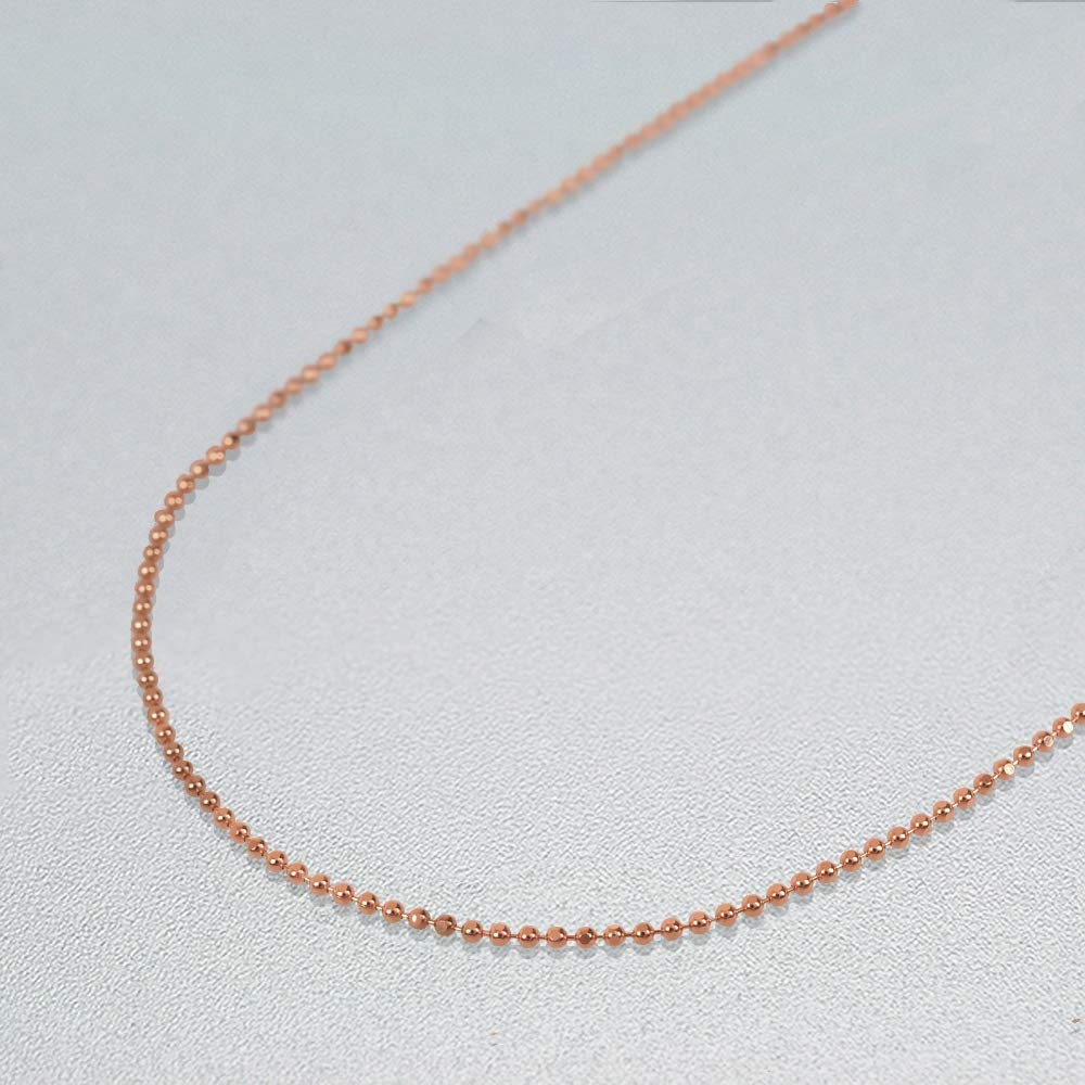교세라 컷볼 체인 K18 핑크골드 1.2mm 45cm 목걸이 이미지 2