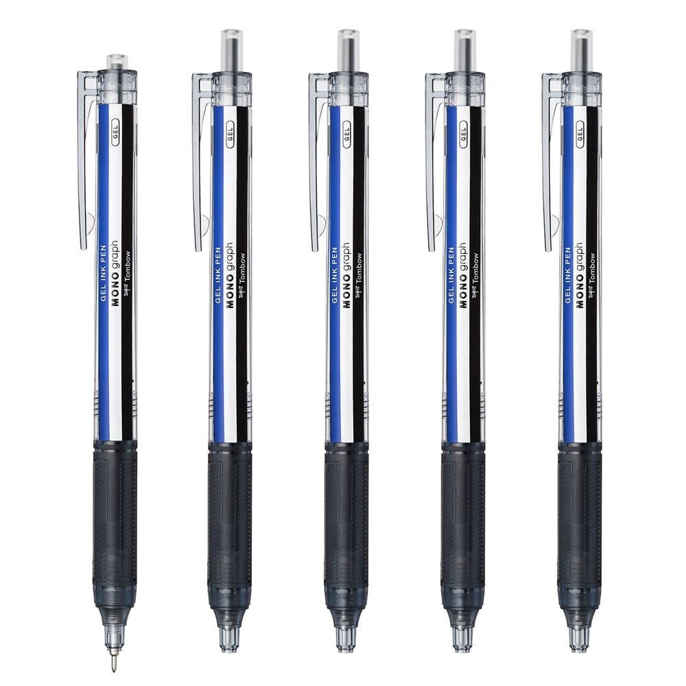 톰보 모노그래프 라이트 모노컬러 0.5mm 젤볼펜 5개입 모노컬러 바디 0.5mm/블랙잉크 이미지 1