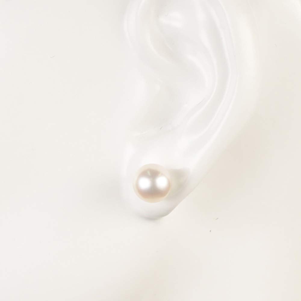 교세라 플래티넘 아코야 진주 귀걸이 9.0mm 9.5mm 스터드 이미지 3