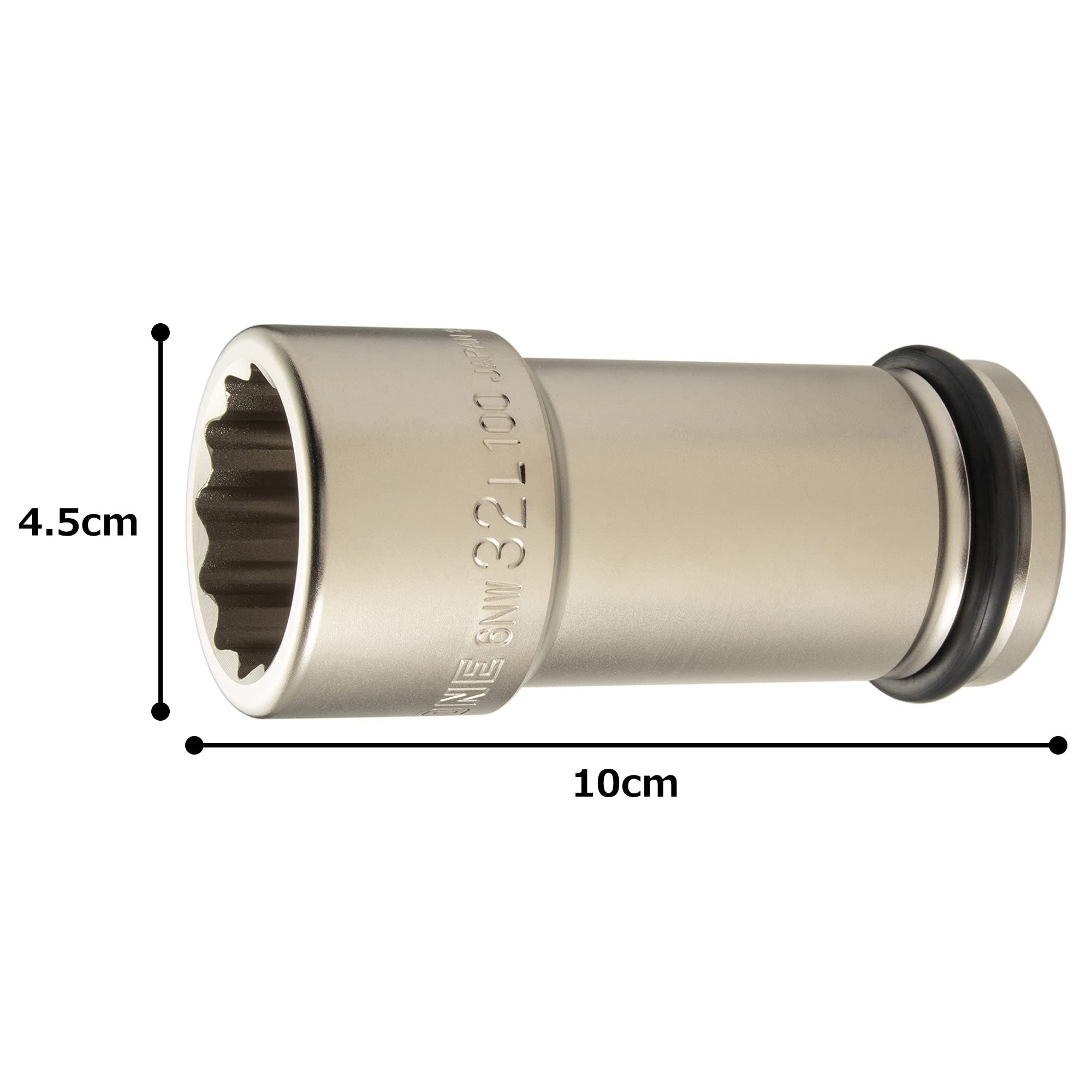 토네 6NW-32L100 32mm 임팩트 롱소켓 12각 이미지 4