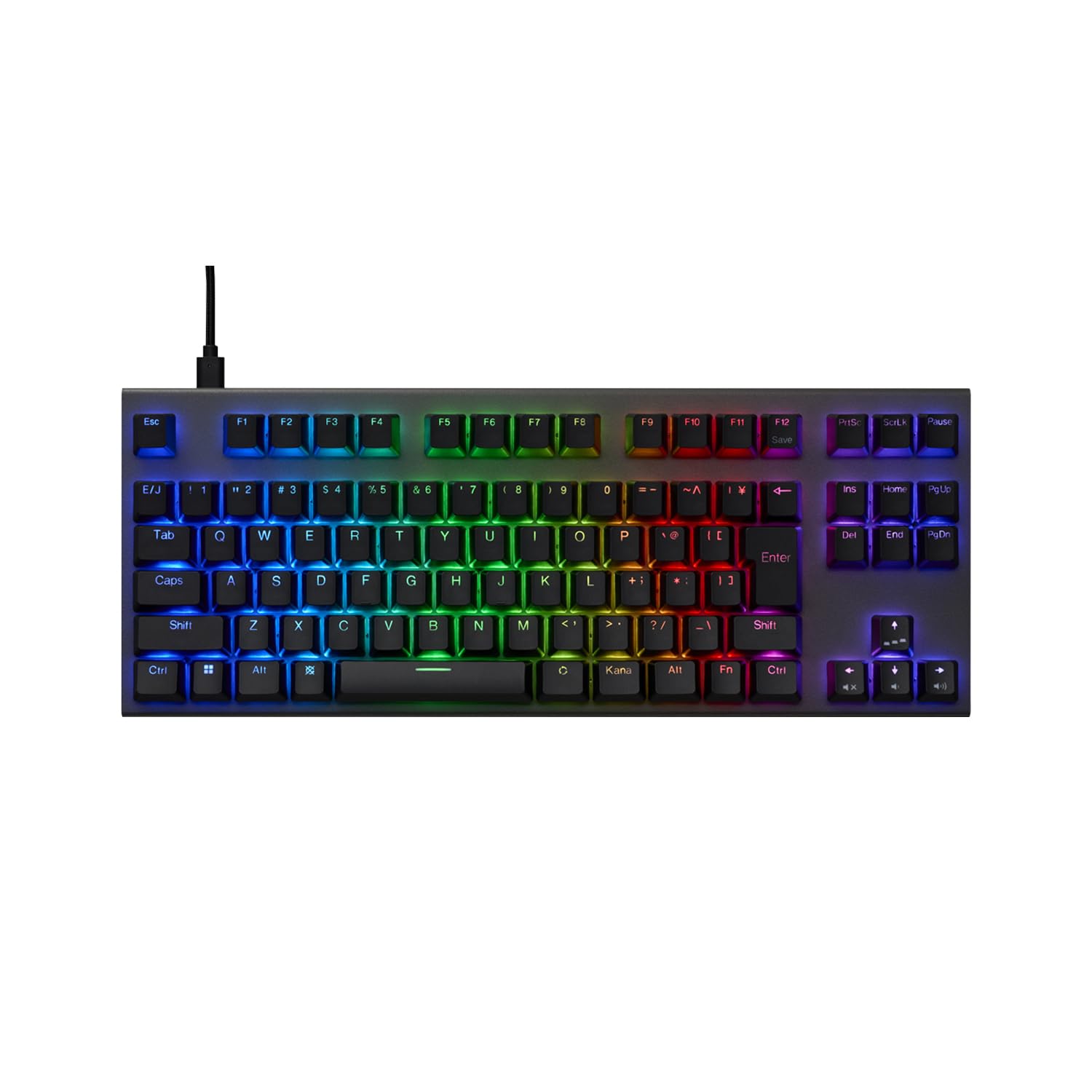 토프레 GX1 Plus 블랙 X1PC11 게이밍 키보드 블랙 다크그레이 일본어 배열 45g