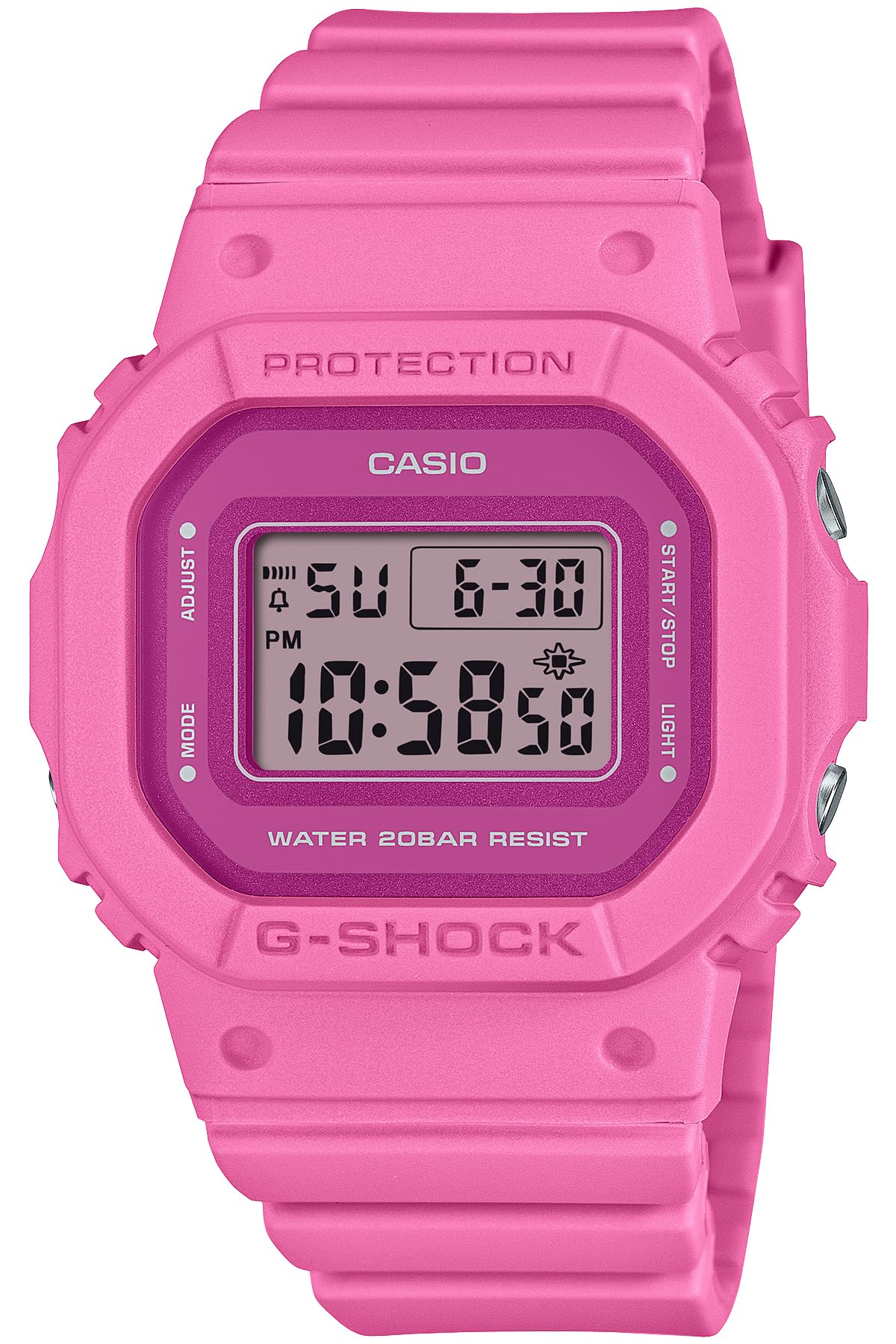 카시오 지샥 G-SHOCK 파워핑크 BASIC 한정컬러:핑크 심플페이스