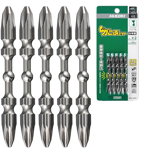 하이코키 리키코부 비트 00334001 65mm 임팩트 드라이버용 5개입