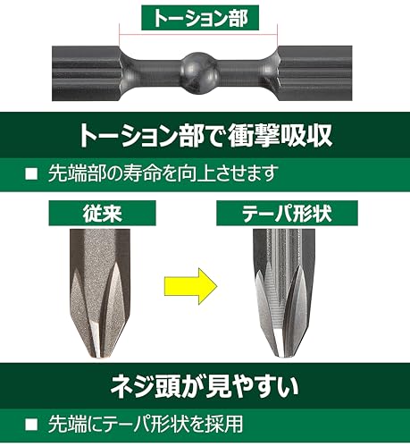 하이코키 리키코부 비트 00334001 65mm 임팩트 드라이버용 5개입 이미지 5