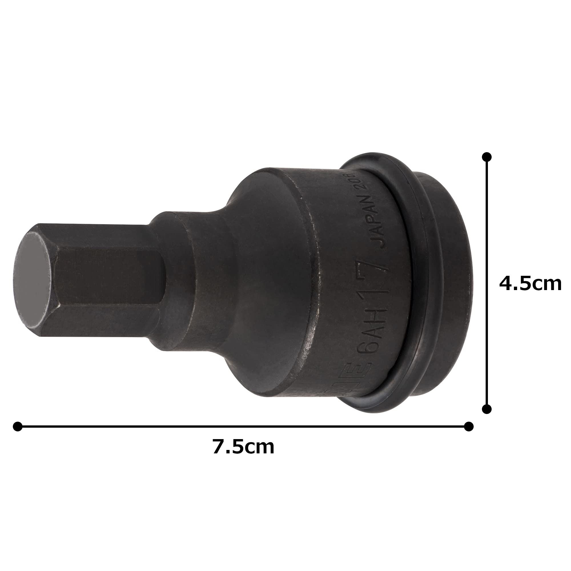 토네 6AH-17 17mm 임팩트 육각 소켓 19.0mm 이미지 4