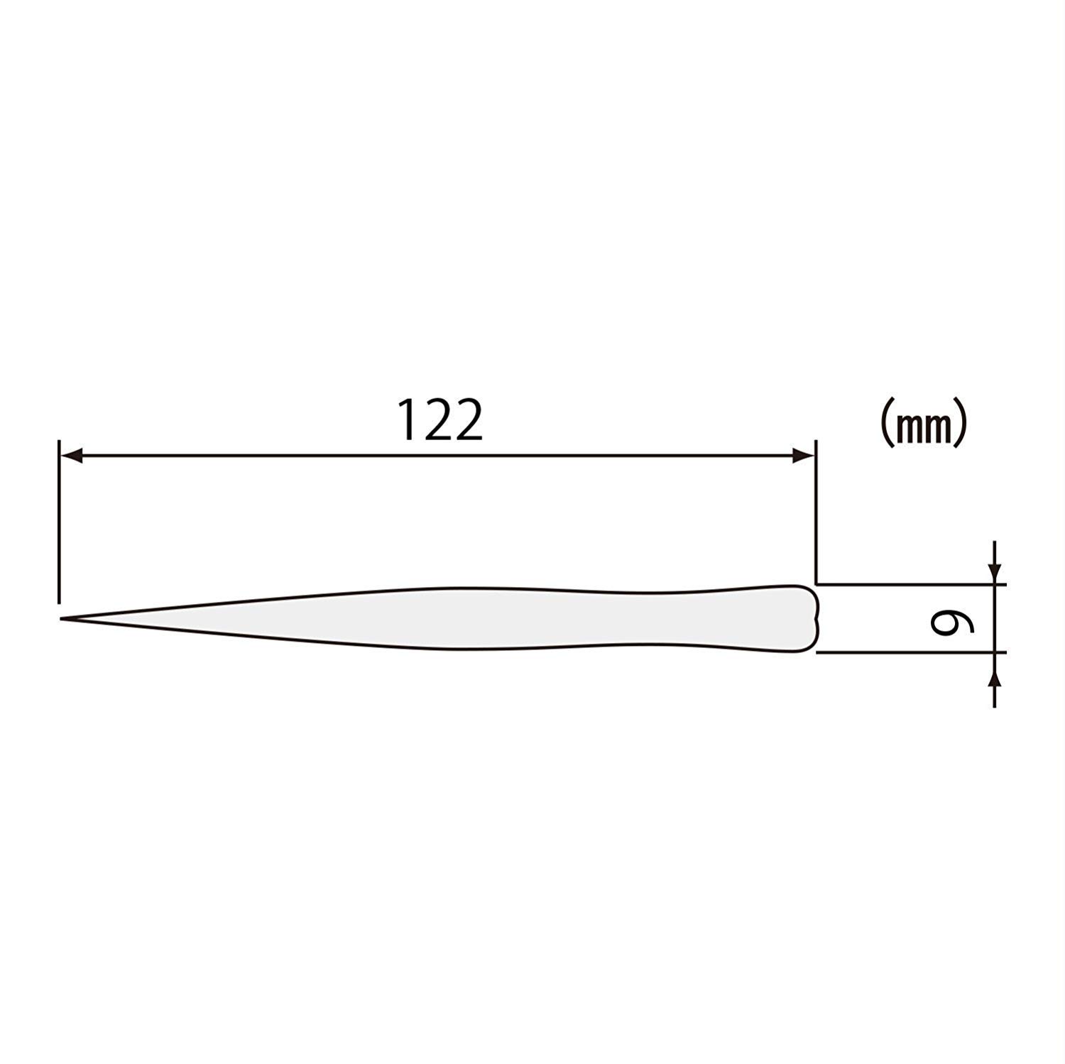 엔지니어 PTS-03 123mm 정밀 핀셋 125mm 곡선형 톱니형 이미지 3