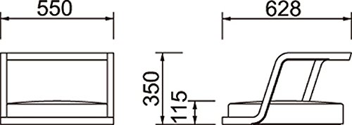 텐도목공 내추럴 블랙 3187NT 좌식의자 이미지 3