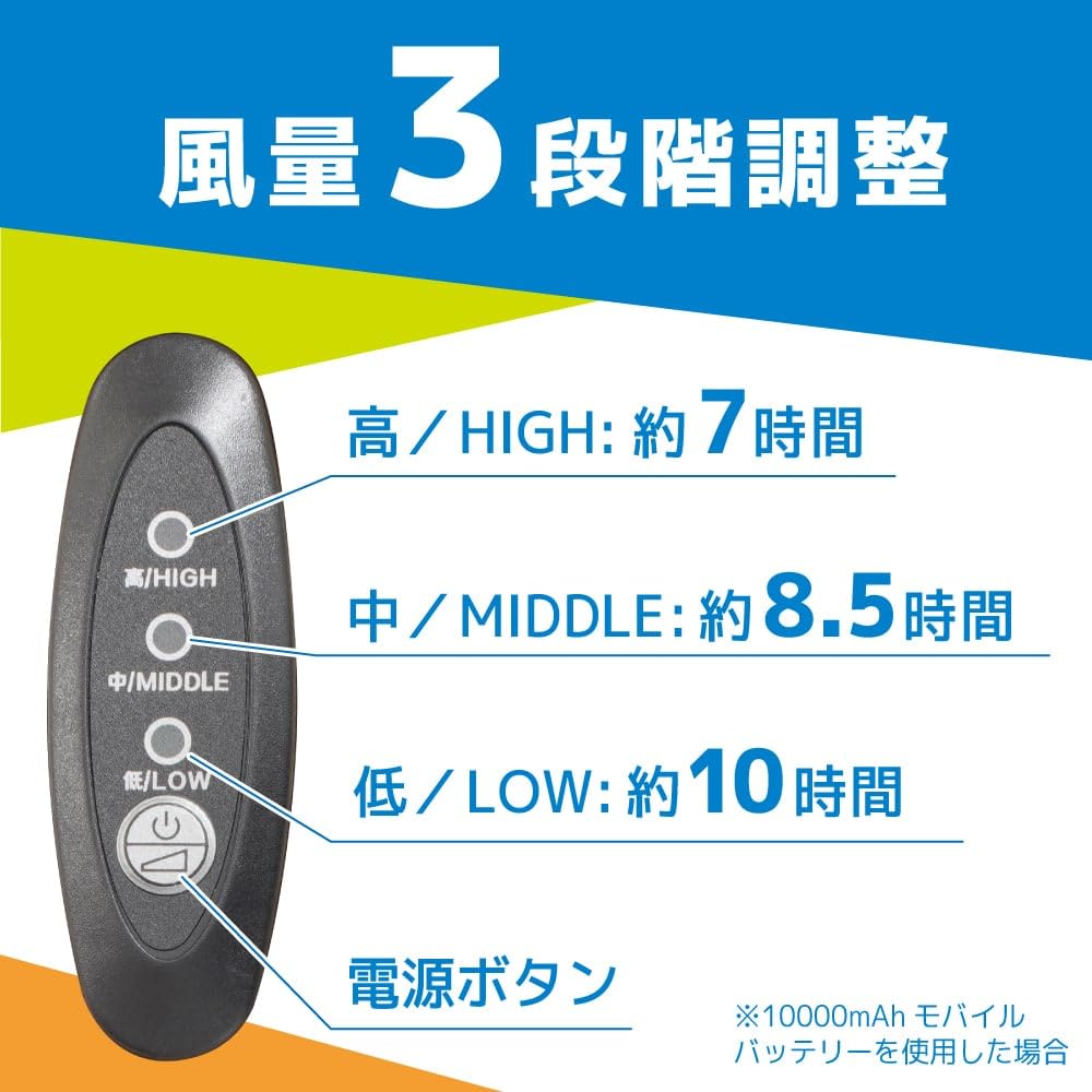 산코 THANKO 세나쿨 캠핑 의자 DFLD25CBK 접이식 선풍기 이미지 5