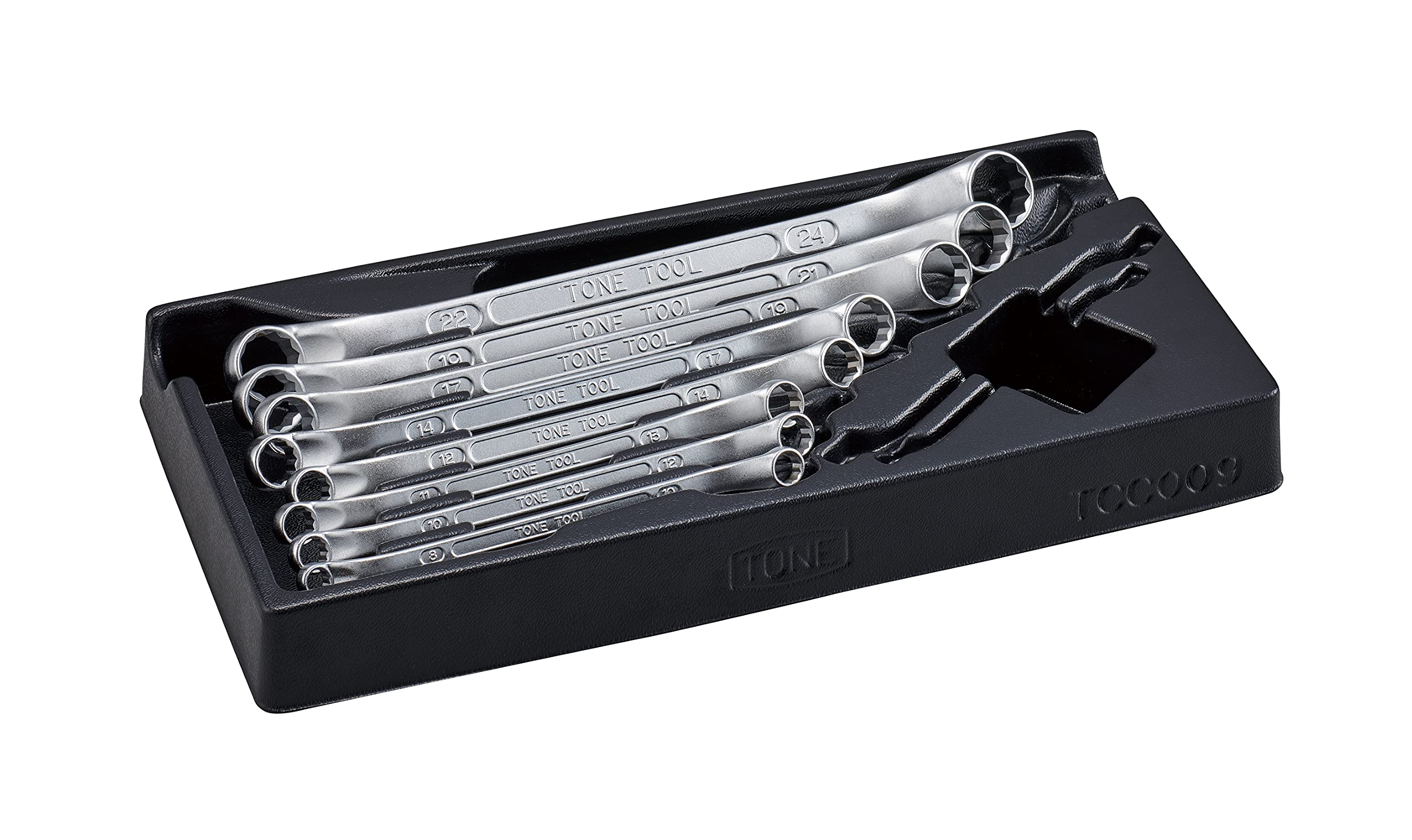 토네 롱 메카닉 옵셋 렌치 세트 M4480C 8종 45도 이미지 2