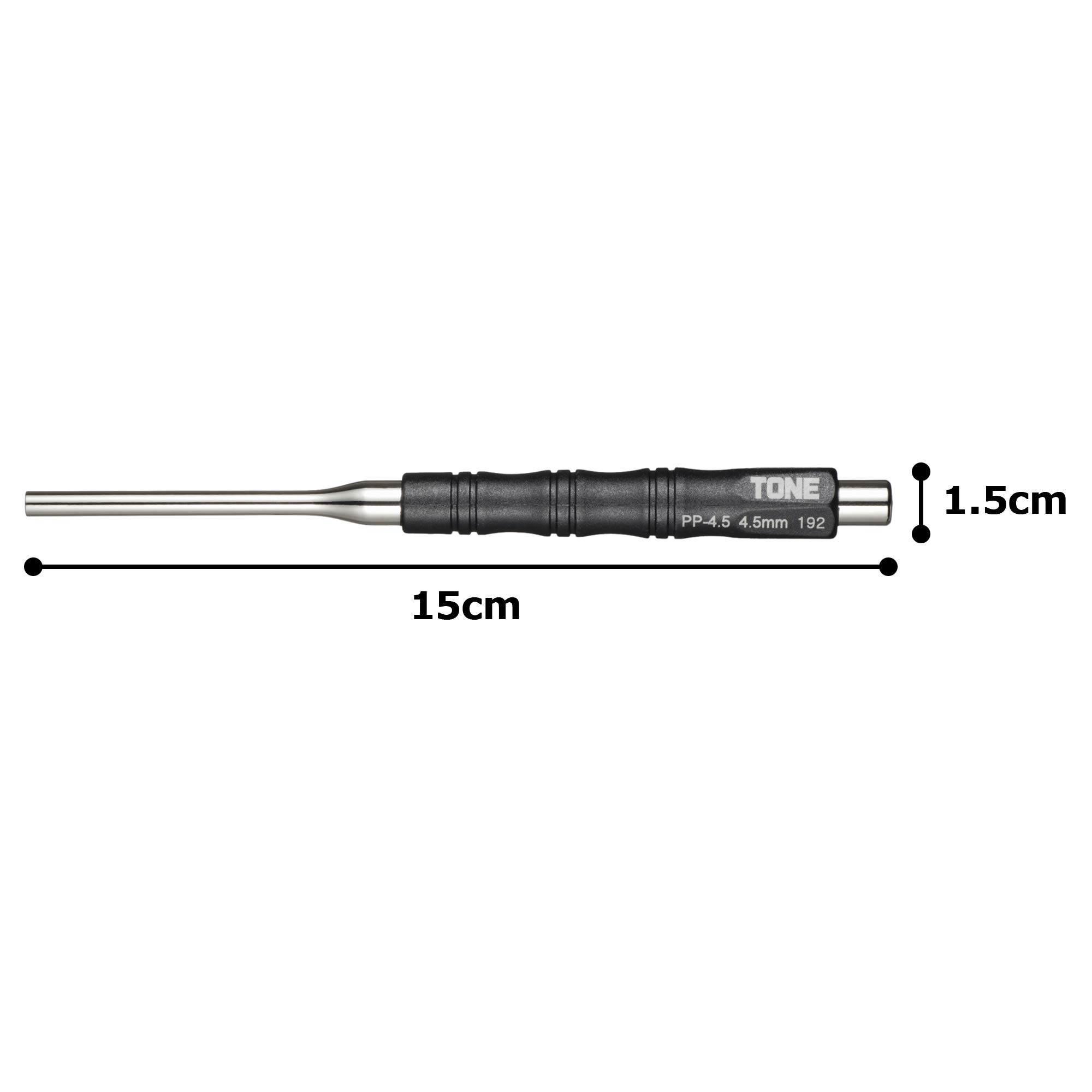 토네 PP-4.5 4.5mm 핀펀치 블랙 이미지 3