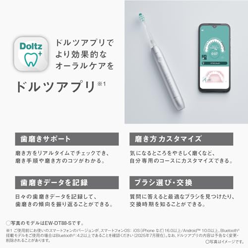 파나소닉 돌츠 EW-DT88-S 실버 전동칫솔 치간케어 세트 이미지 11
