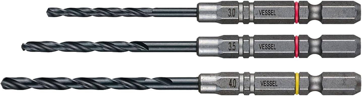 베셀 쿠션 드릴 철공용 드릴 비트 세트 2.0mm 3개입 AMD3S-2.0