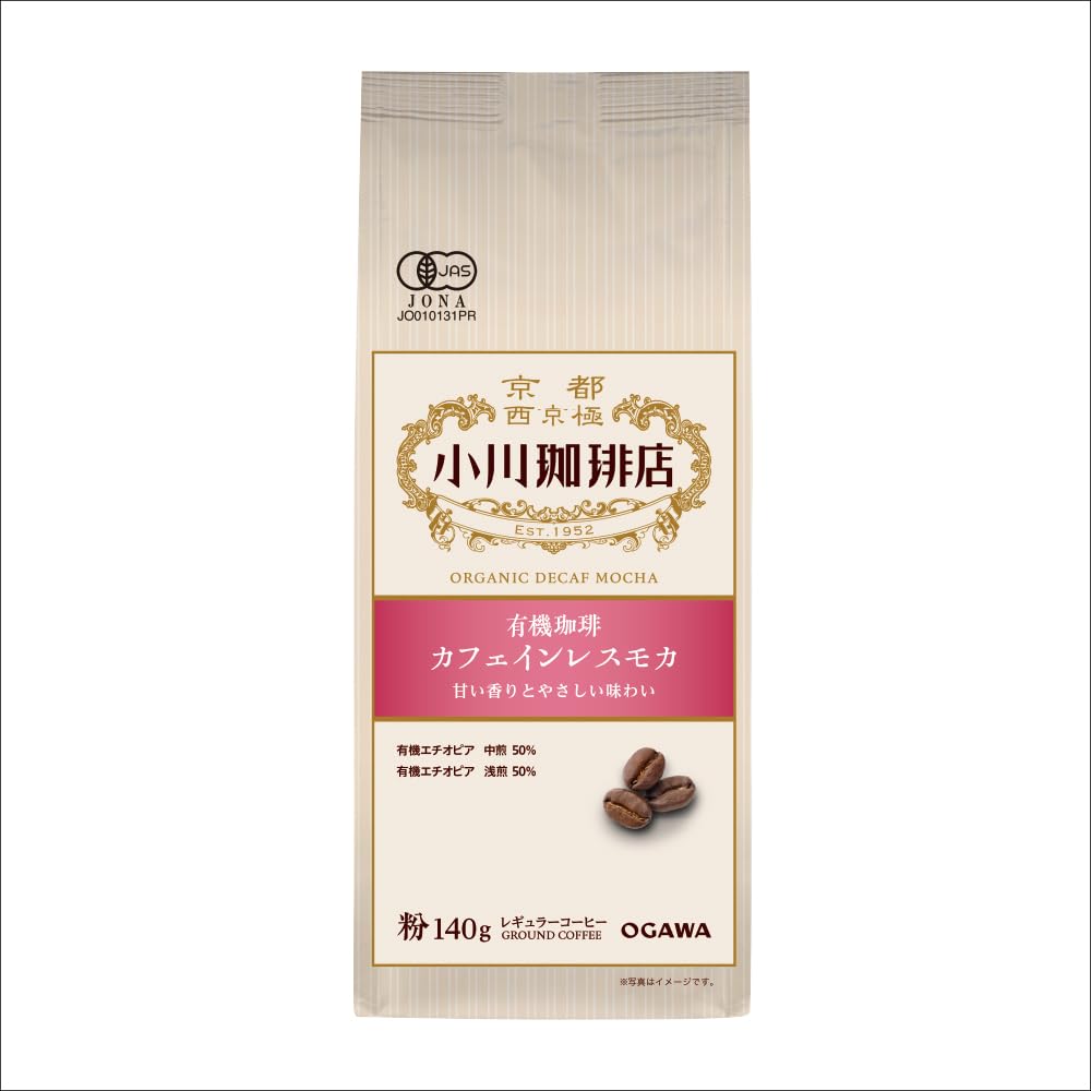 오가와커피 유기농 디카페인 모카 분쇄 원두 140g Pack of