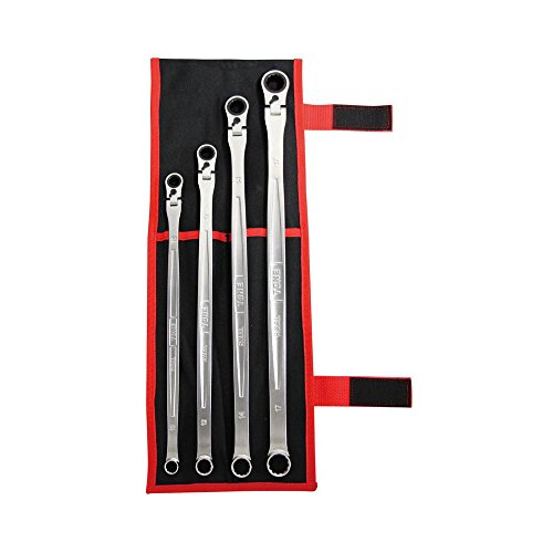 토네 RMA400L 블랙 4종 초장형 플렉시블 라쳇 렌치 세트 이미지 1
