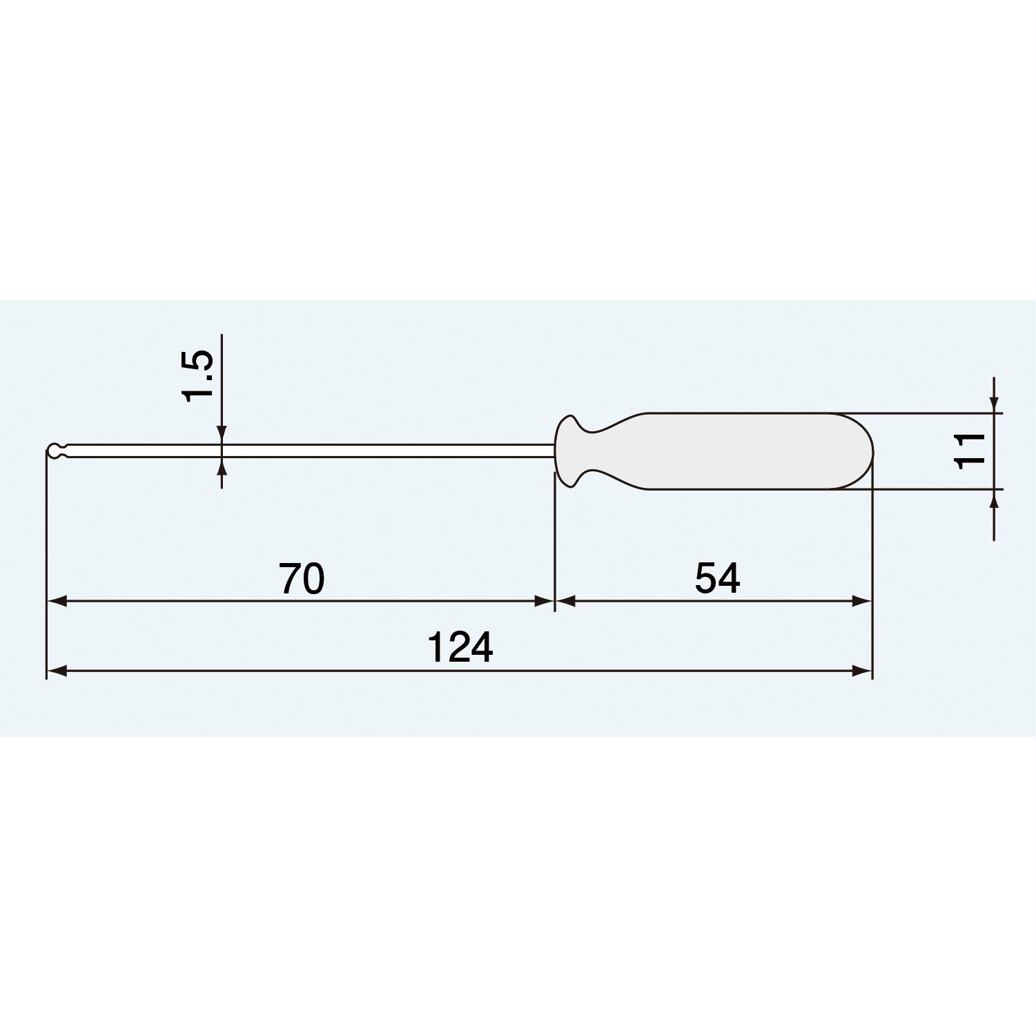 엔지니어 볼 드라이버 1.5mm DB-15 대변: 1.5mm 이미지 2