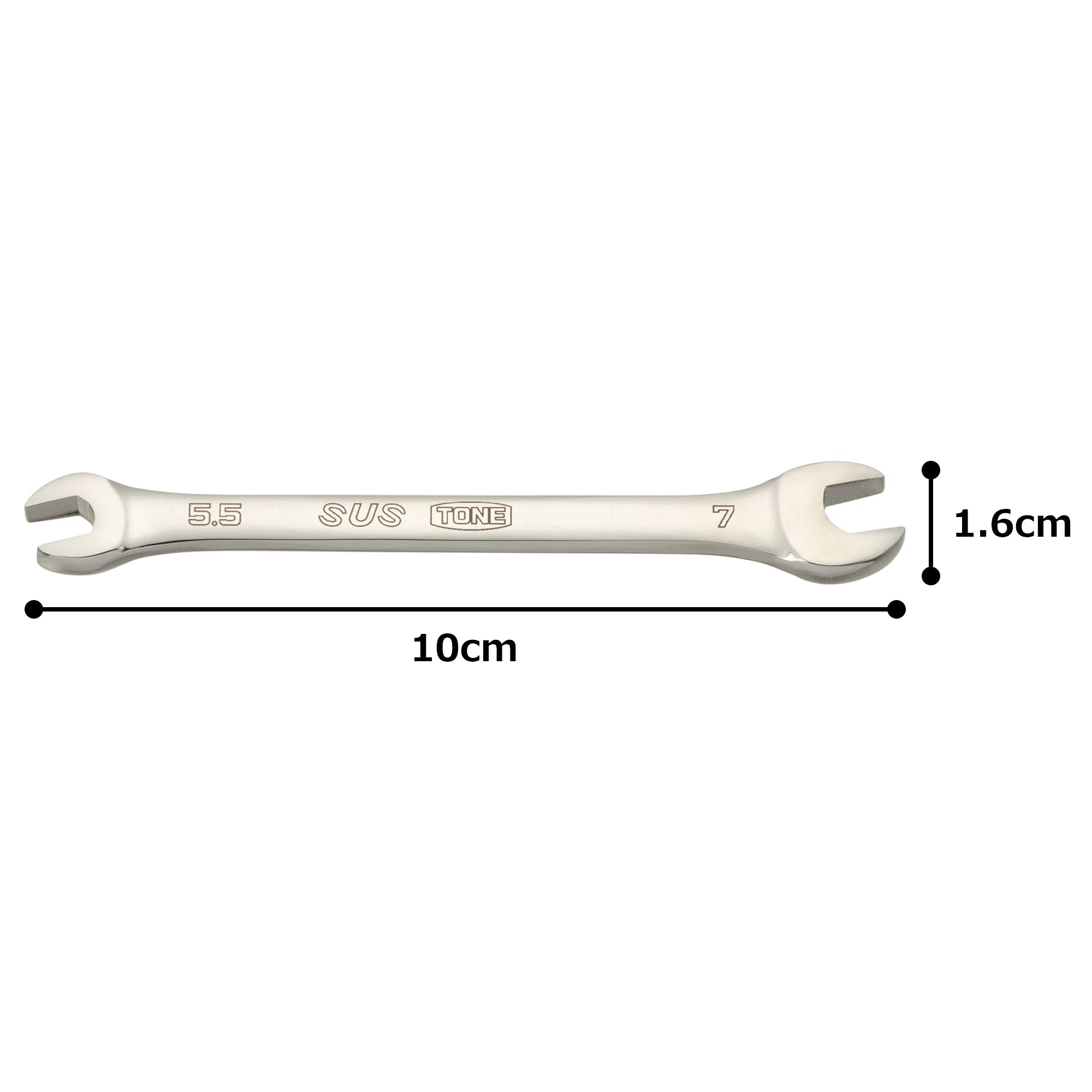 토네 SUS 스패너 SS-5.507 5.5x7mm 양구스패너 이미지 4