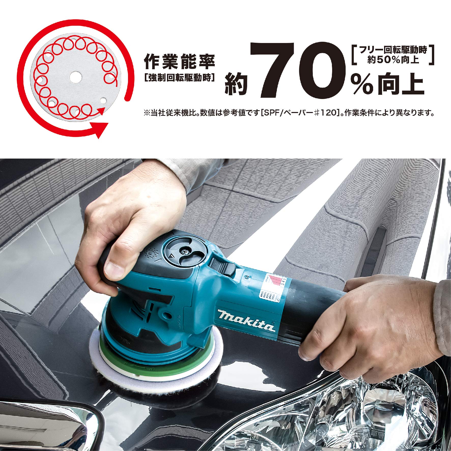 마키타 랜덤 오비탈 샌더 BO6050 150mm 이미지 5