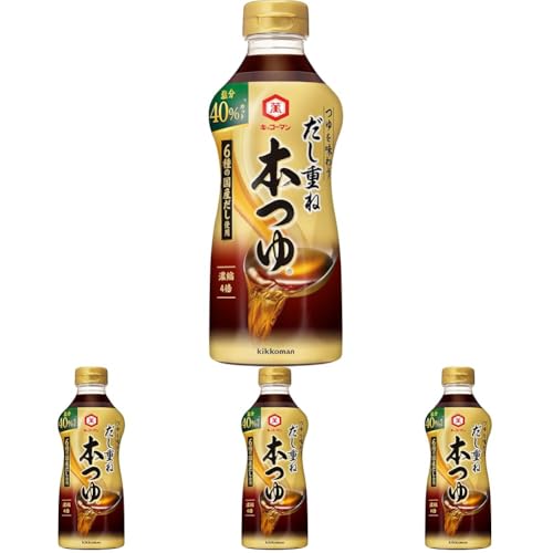 기꼬만 다시가사네 혼쯔유 저염 500ml 4입 쯔유 40% 염분컷