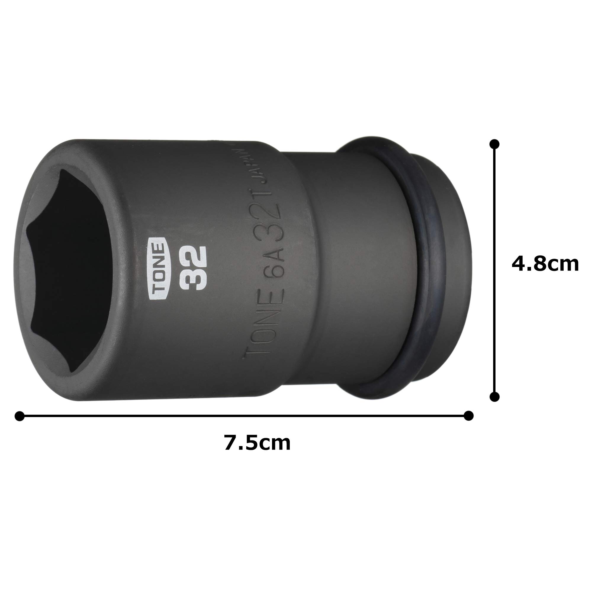 토네 6A-32T 임팩트 타이어 소켓 19.0mm 32mm 이미지 5