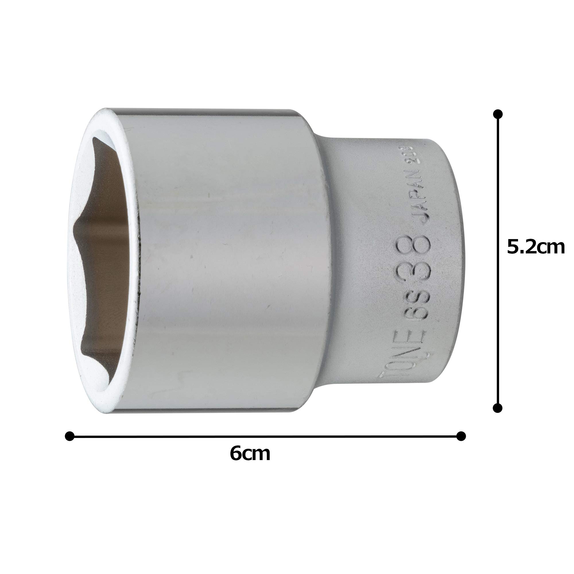 토네 6S-38 6각 소켓 19.0mm 38mm 이미지 5