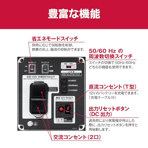 교세라 EGI180 엔진 발전기 1800W 인버터 저소음형 이미지 2