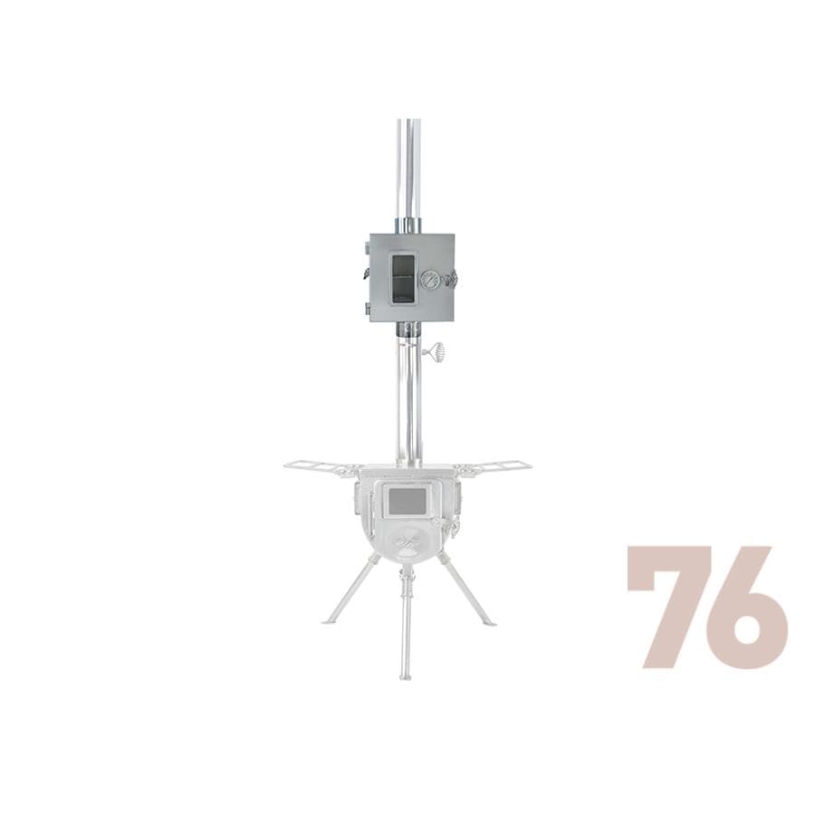 텐트마크 디자인 우드스토브M 파이프오븐 76mm 화목난로용 오븐 이미지 4