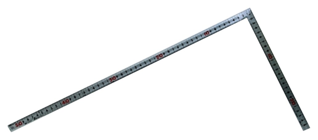 신와 실버 50cm 1자5치 직각자 병용눈금 10638