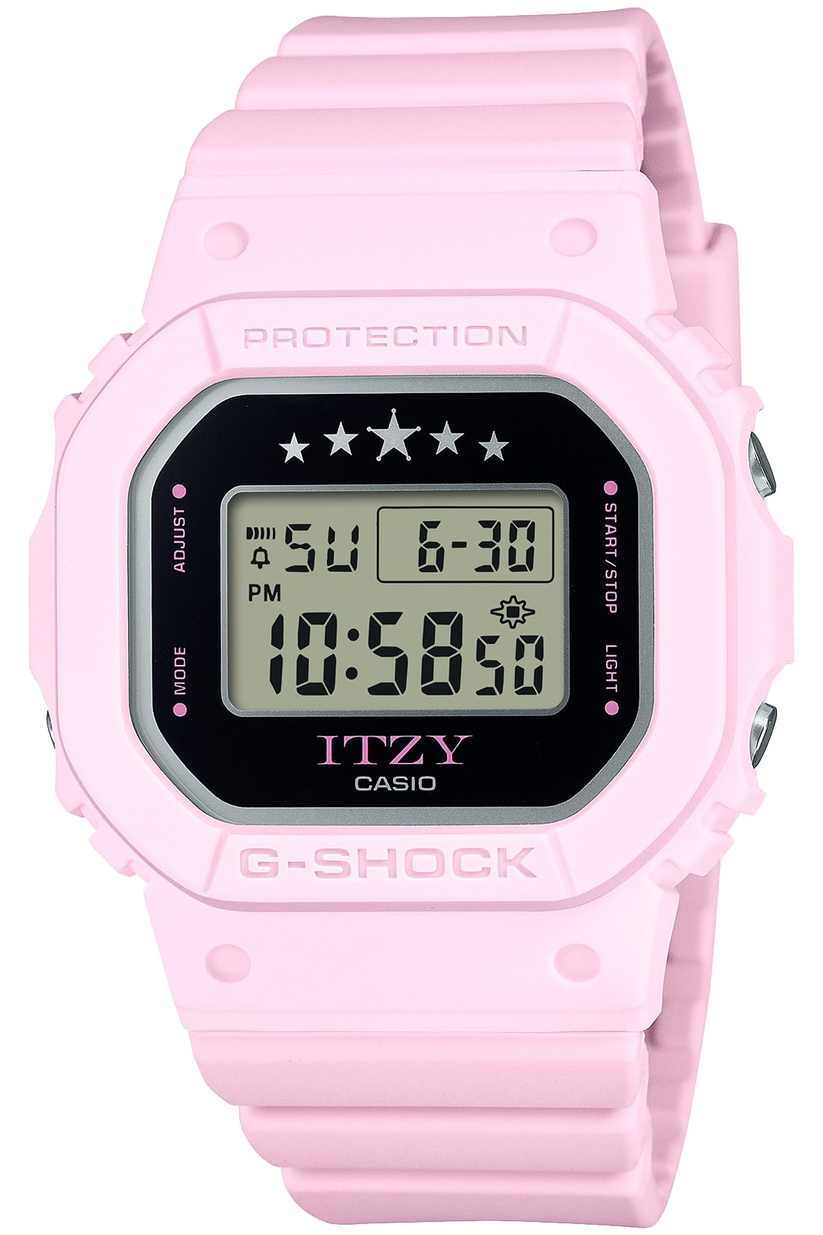 카시오 지샥 미드사이즈 ITZY 콜라보 GMD-S5610IT-4BJR BASIC 라이트핑크