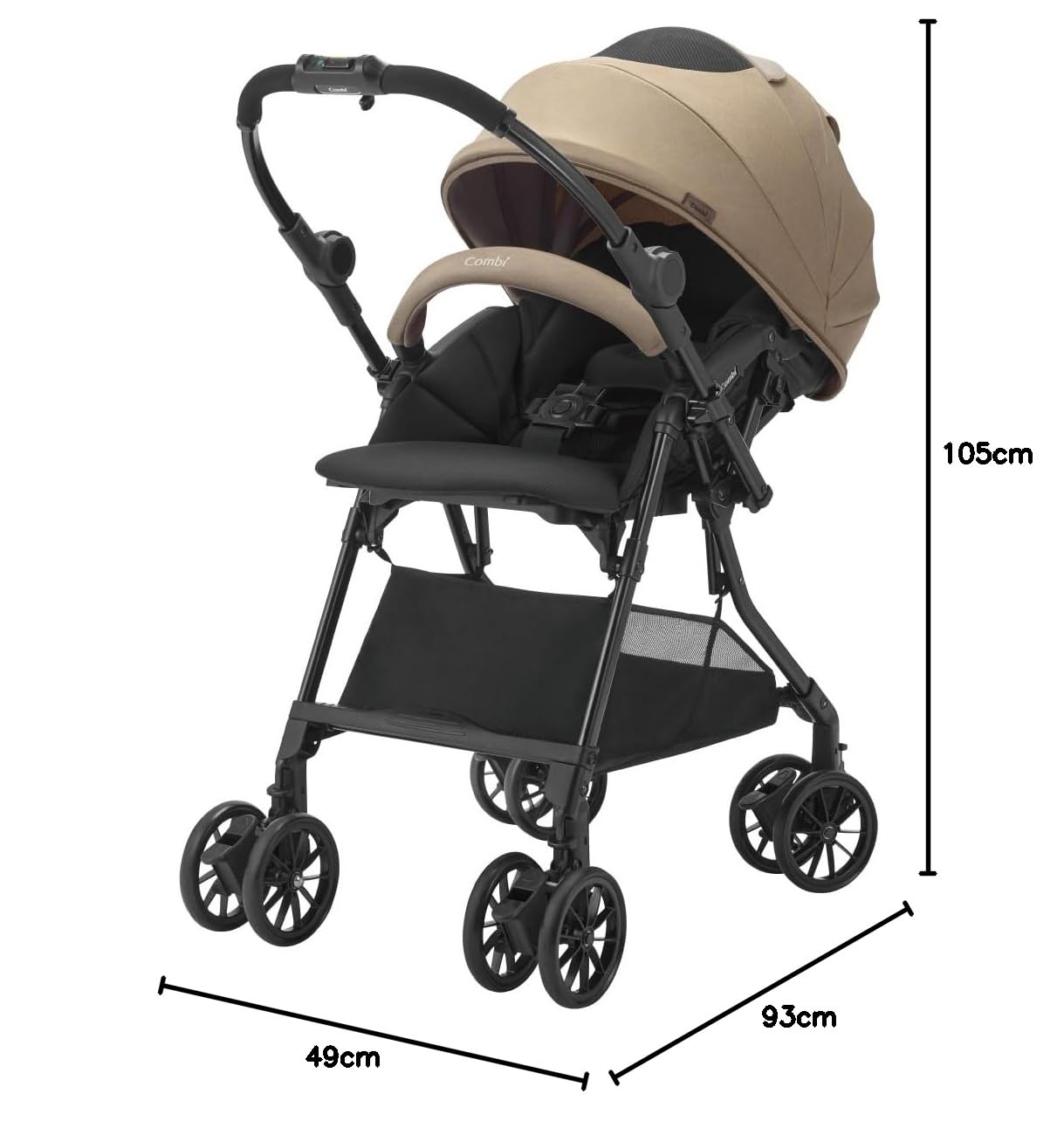 콤비 스고칼 L 콤팩트 에그쇼크 CB 샌드베이지 유모차 단품 이미지 15