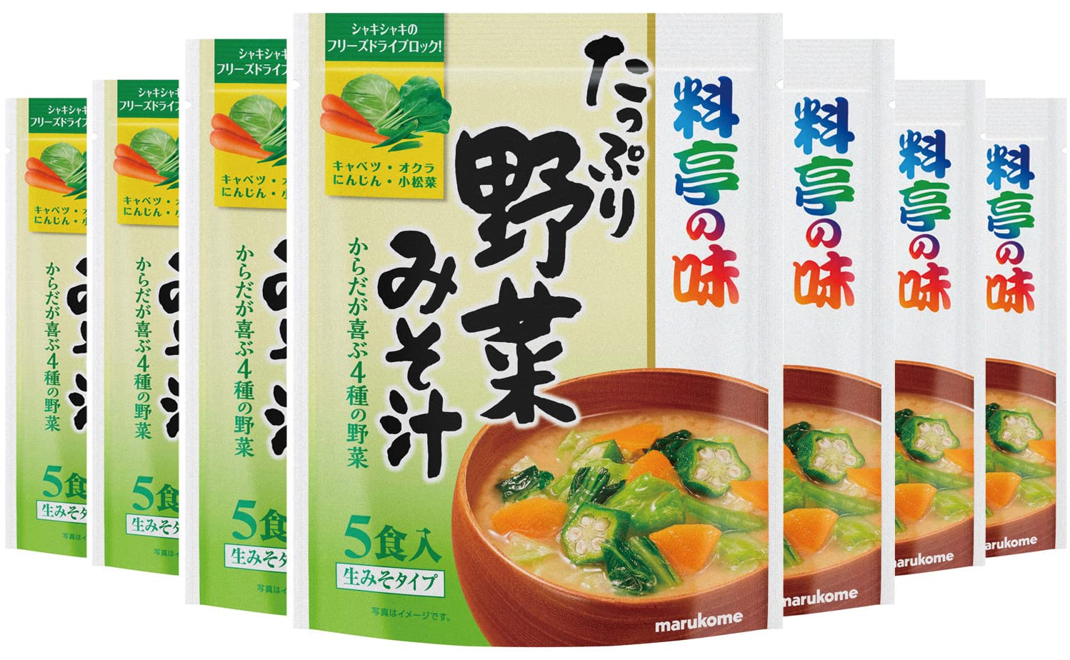 마루코메 료테이노아지 야채 미소된장국 5식 7개입