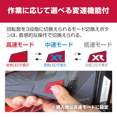 교세라 DPEG11XR 블랙 충전식 기어 폴리셔 본체 이미지 3