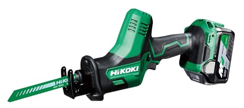 하이코키 CR18DA 18V 멀티볼트 충전식 원핸드 컷소 배터리 1개 충전기 케이스 포함