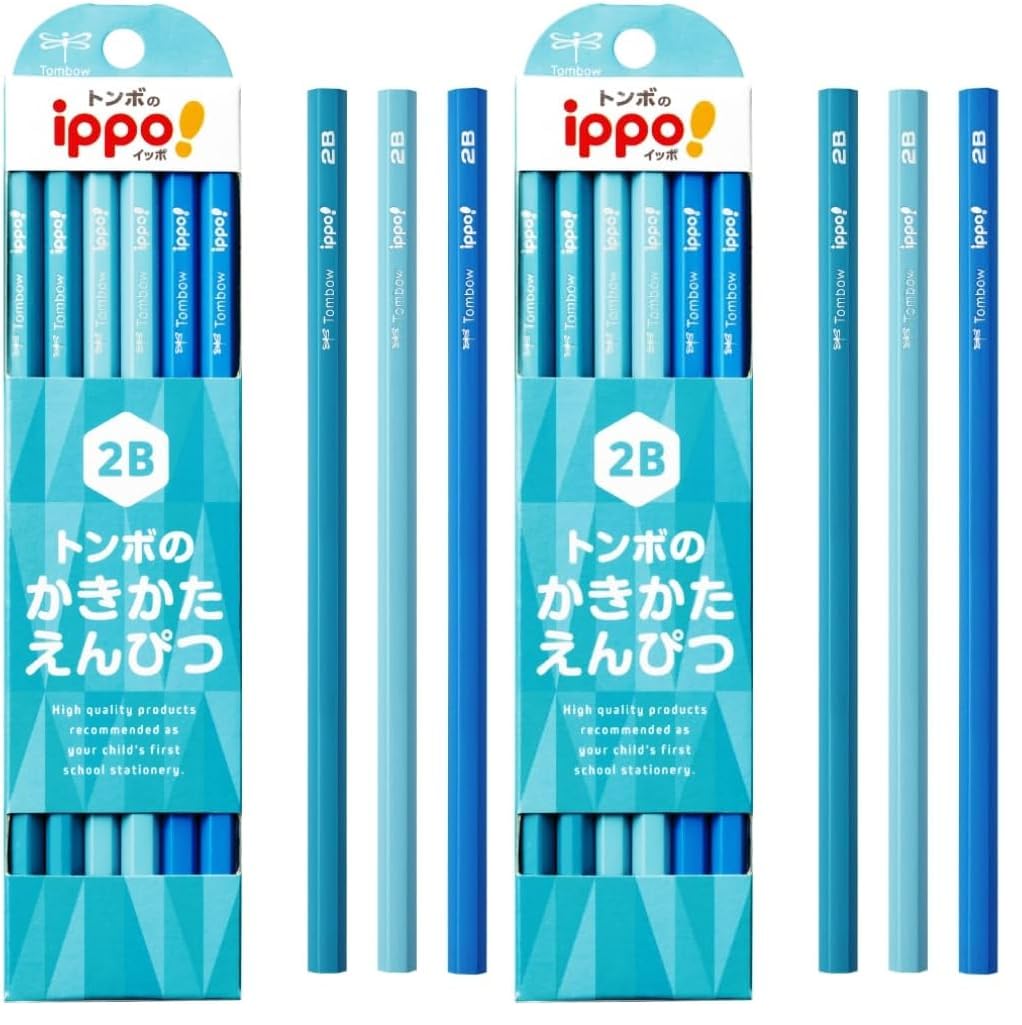 톰보 ippo 플레인 라이트블루 KB-KPC01-2B 2B 연필 2다스 연필