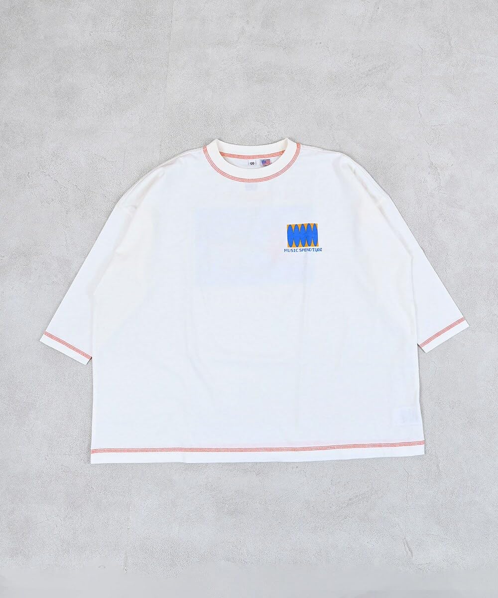 마키즈 COTTON from U.S.A 전후면 프린트 빅 롱슬리브 B61 그레이 헤더 90 이미지 3