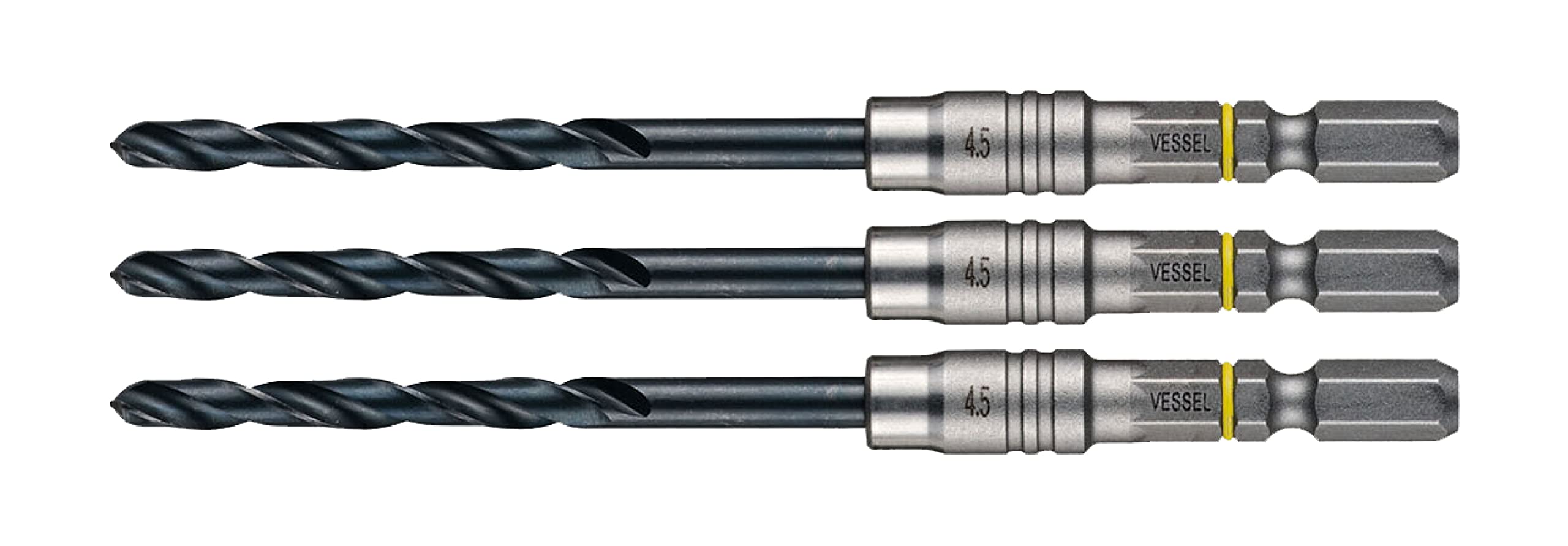 베셀 쿠션 드릴 철공용 드릴 비트 세트 4.5mm 3개입 AMD3S-4.5