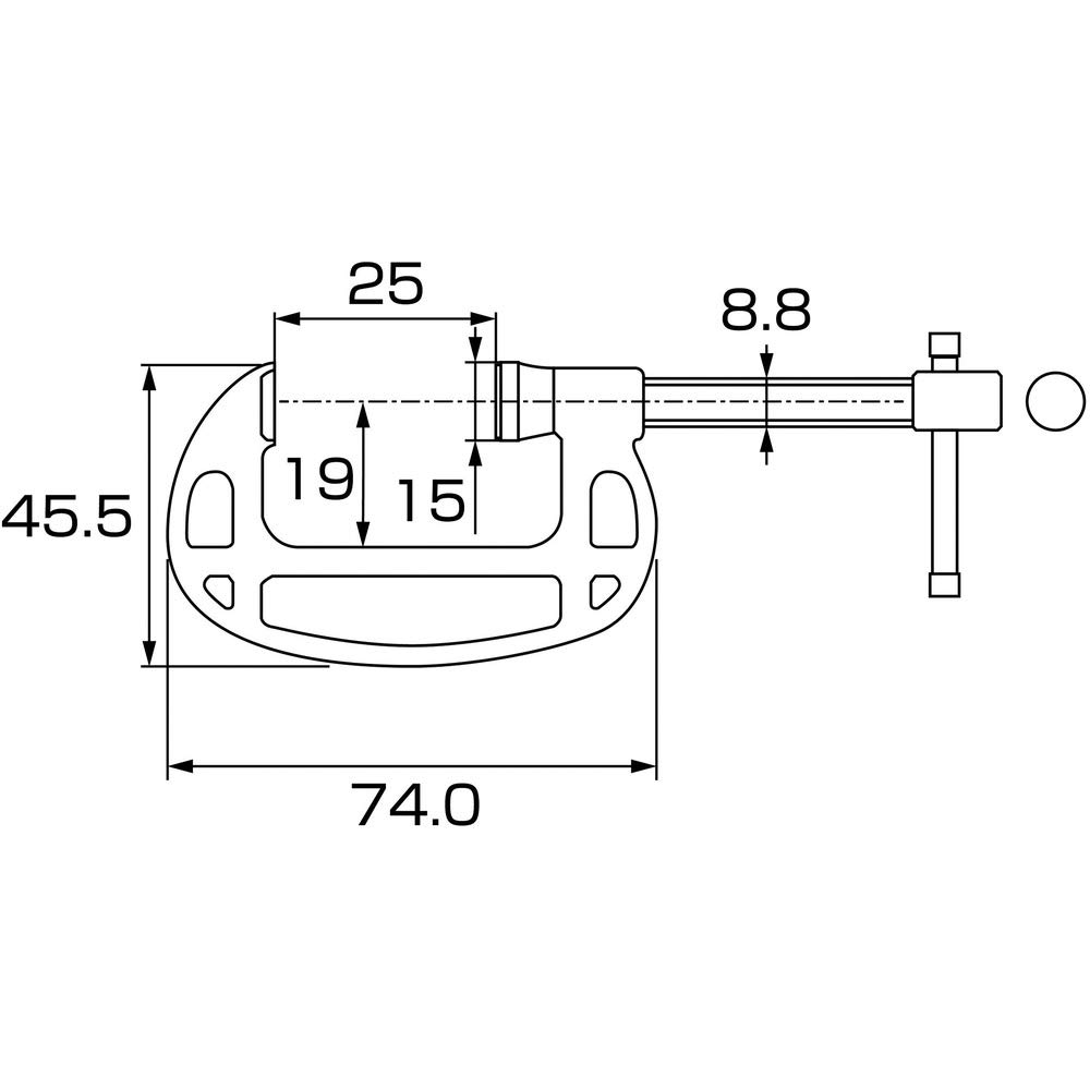 롭텍스 B25S 25mm 스테인리스 샤코만력 이미지 4