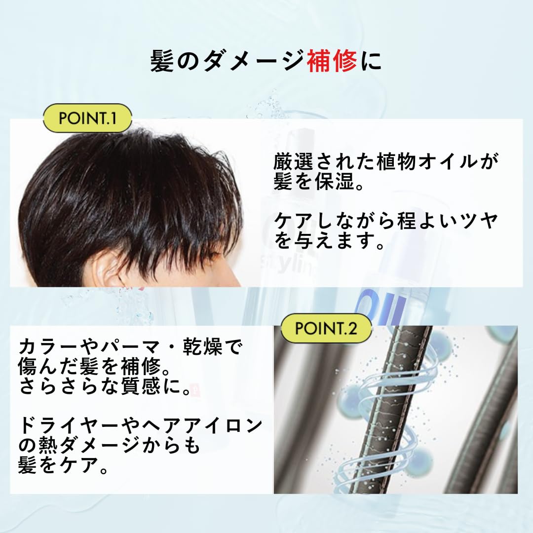 립스 베이스 스타일링 헤어오일 100ml 1.헤어오일(블랙) 이미지 8