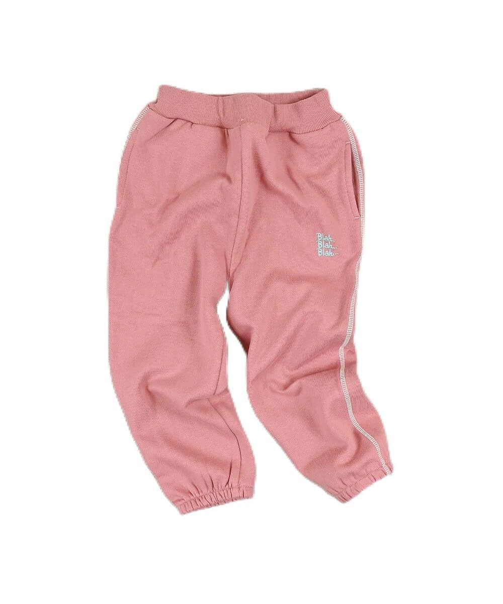 마키즈 기모 원포인트 스웨트 팬츠 G10 라이트핑크 80