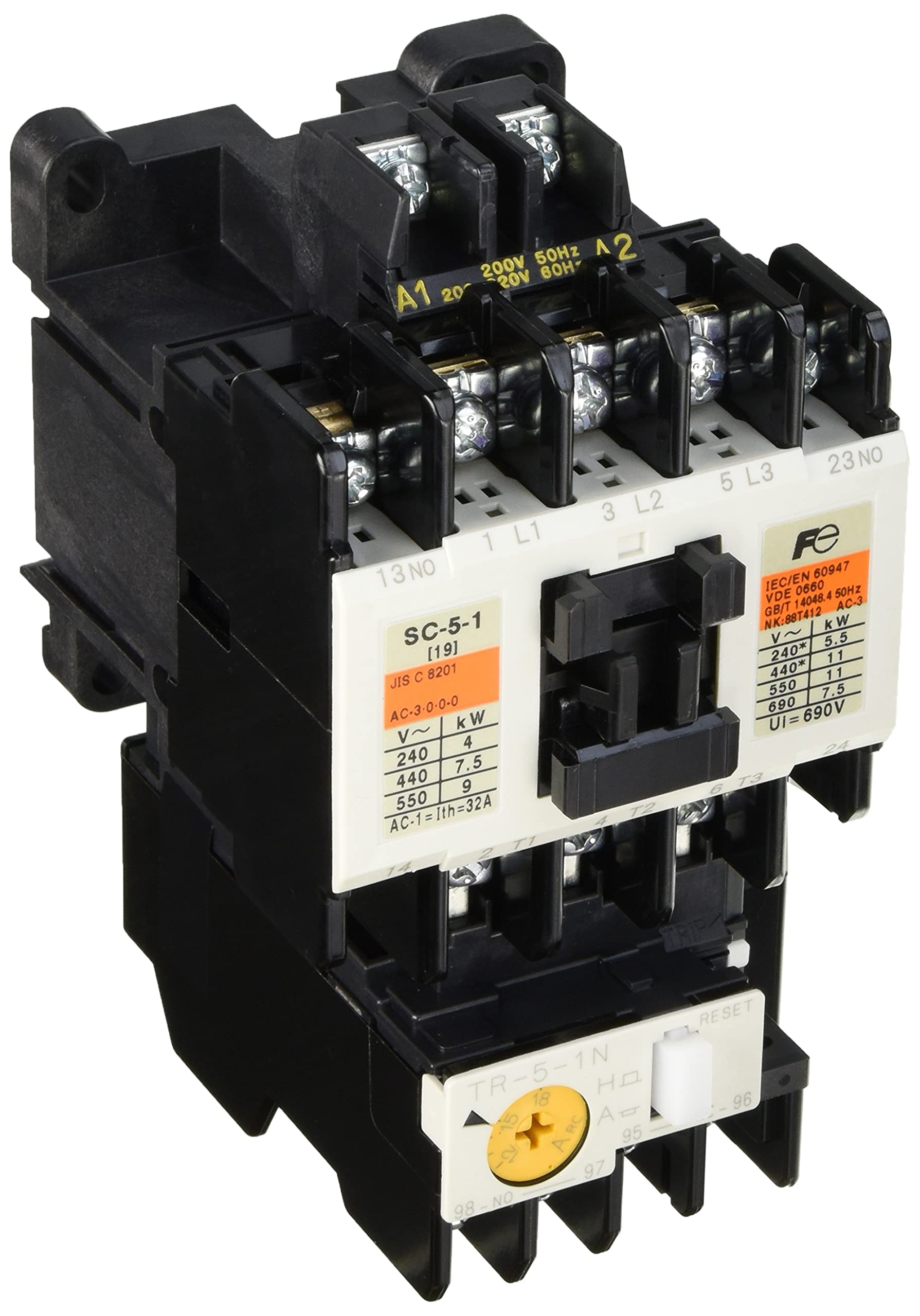 후지전기 표준형 SW-5-1 3.7kW 전자개폐기 2A 이미지 1