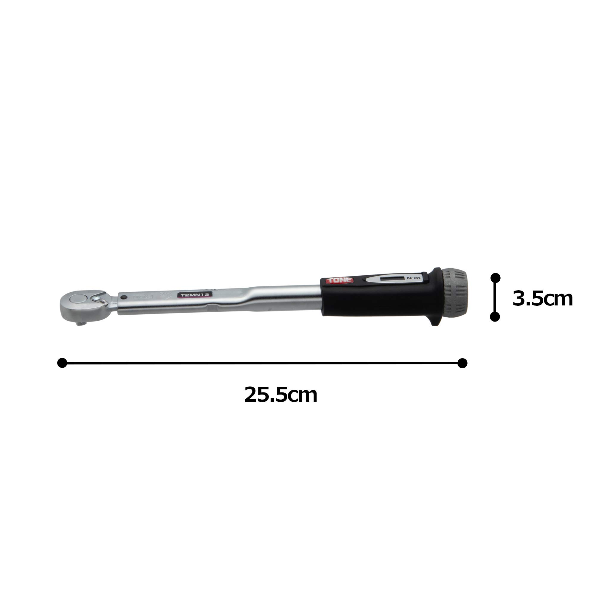 토네 프리셋형 토크렌치 T2MN13 6.35mm 13Nm 이미지 5