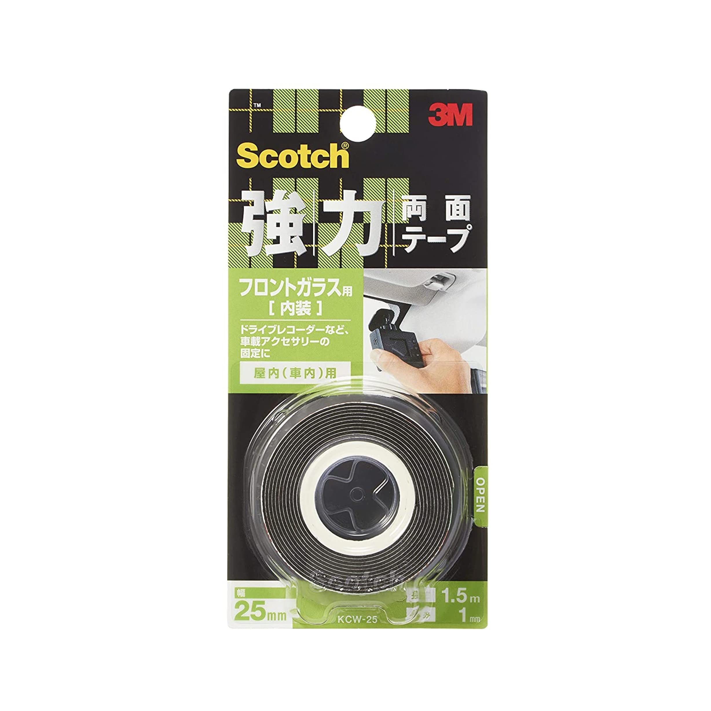 3M 스카치 강력 양면테이프 차량용 전면유리 KCW-25 25mm