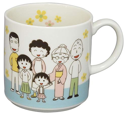 야마카 치비마루코짱 패밀리 CM14-11 350ml 머그컵 화이트 이미지 2